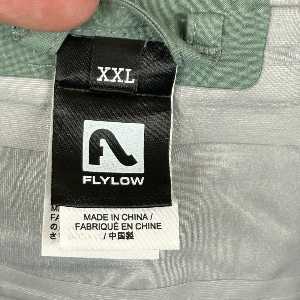 Flylow Smythe Bib Overall Backcountry Ski Pants Mint Green 1440 Men's Size XXL